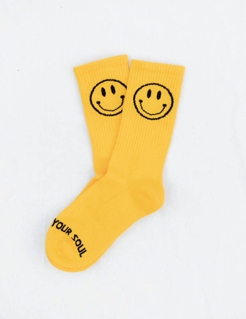 Smiley crew sock